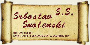 Srboslav Smolenski vizit kartica